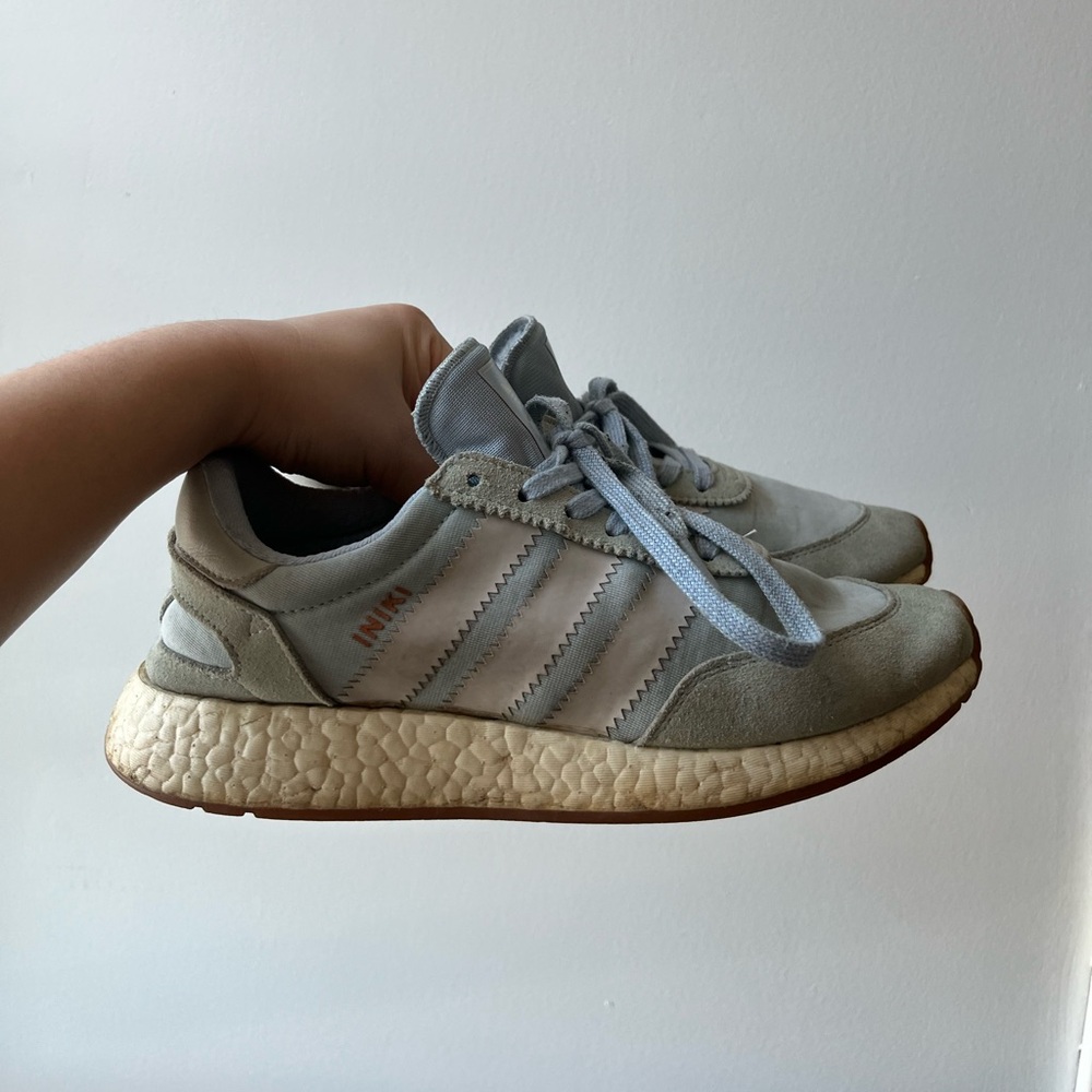 Adidas Iniki Sneakers Baby Blue - Size 8